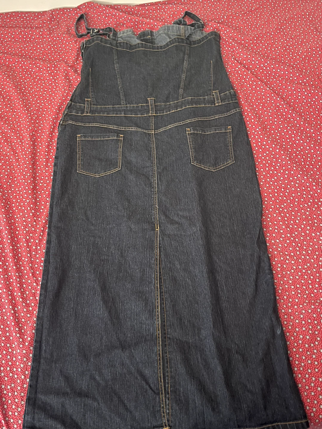 Jamie Nicole denim pinafore dress - size 16 - photo 2