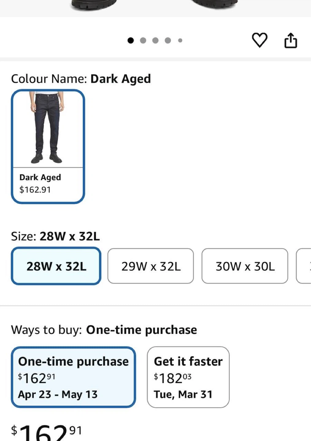 G-Star RAW Blue Tapered Jeans – W29 L32 - photo 4
