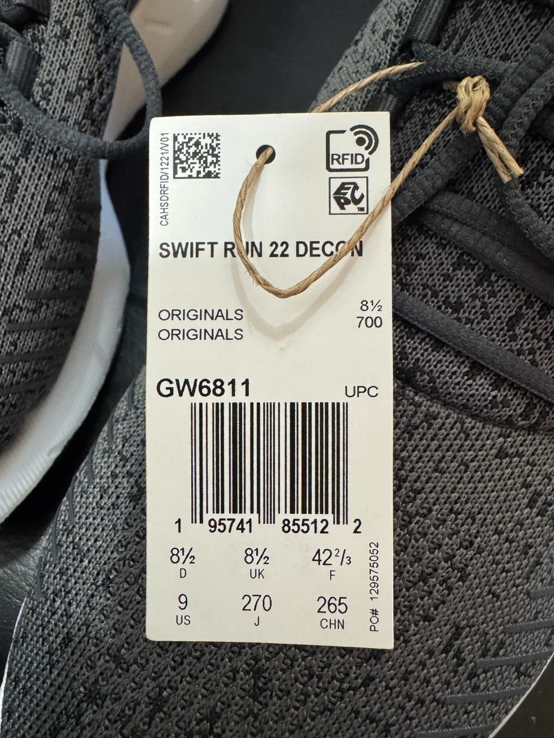 Brand New Adidas Swift Run 22 Decon Shoes - photo 4