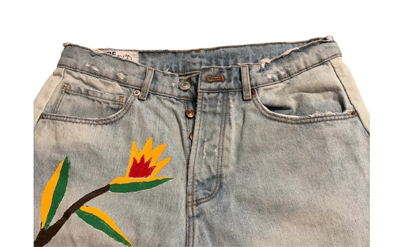 TRF IX'D MAKERS Hand-Painted Denim Jeans - photo 3