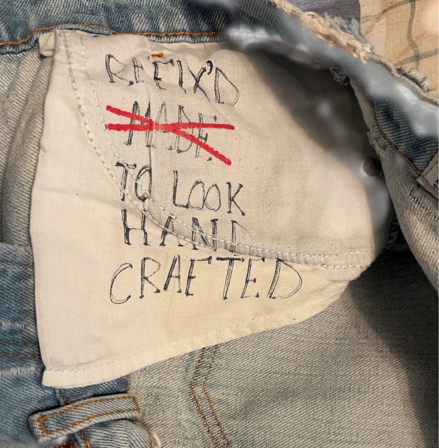 TRF IX'D MAKERS Hand-Painted Denim Jeans - photo 4