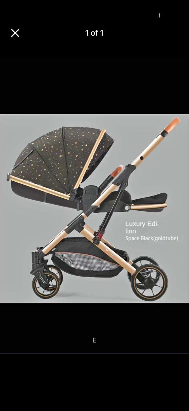 Luxury Edition Space Black Stroller