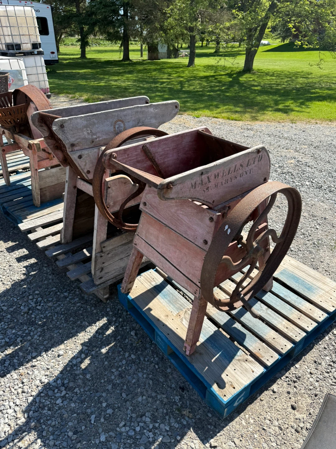 Old grinders and crushers