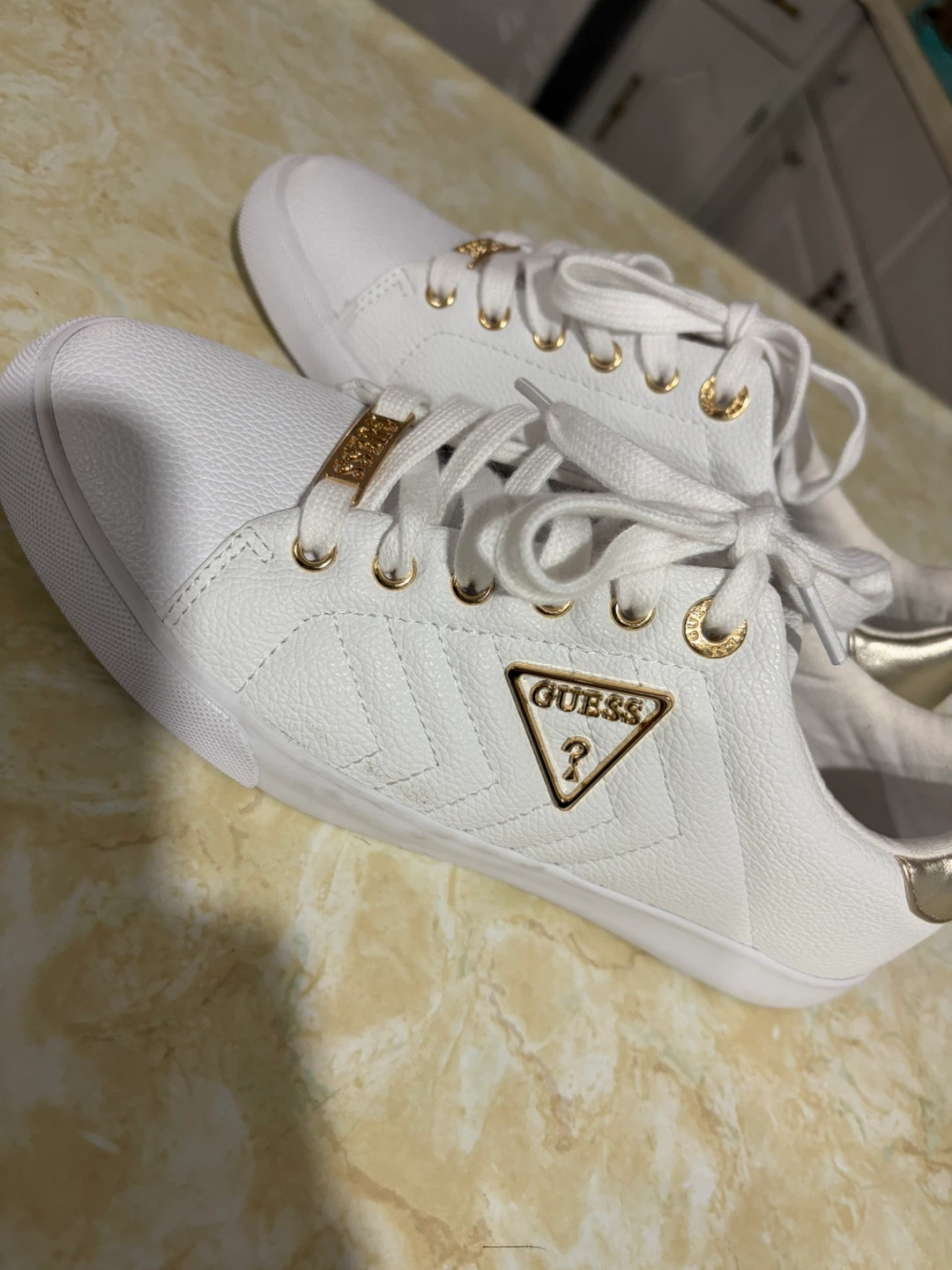 Women's White GUESS Sneakers