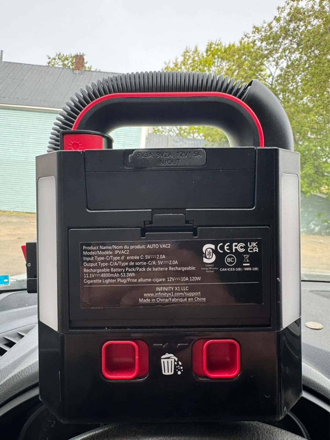 Infinity X1 Portable Car Vacuum Cleaner