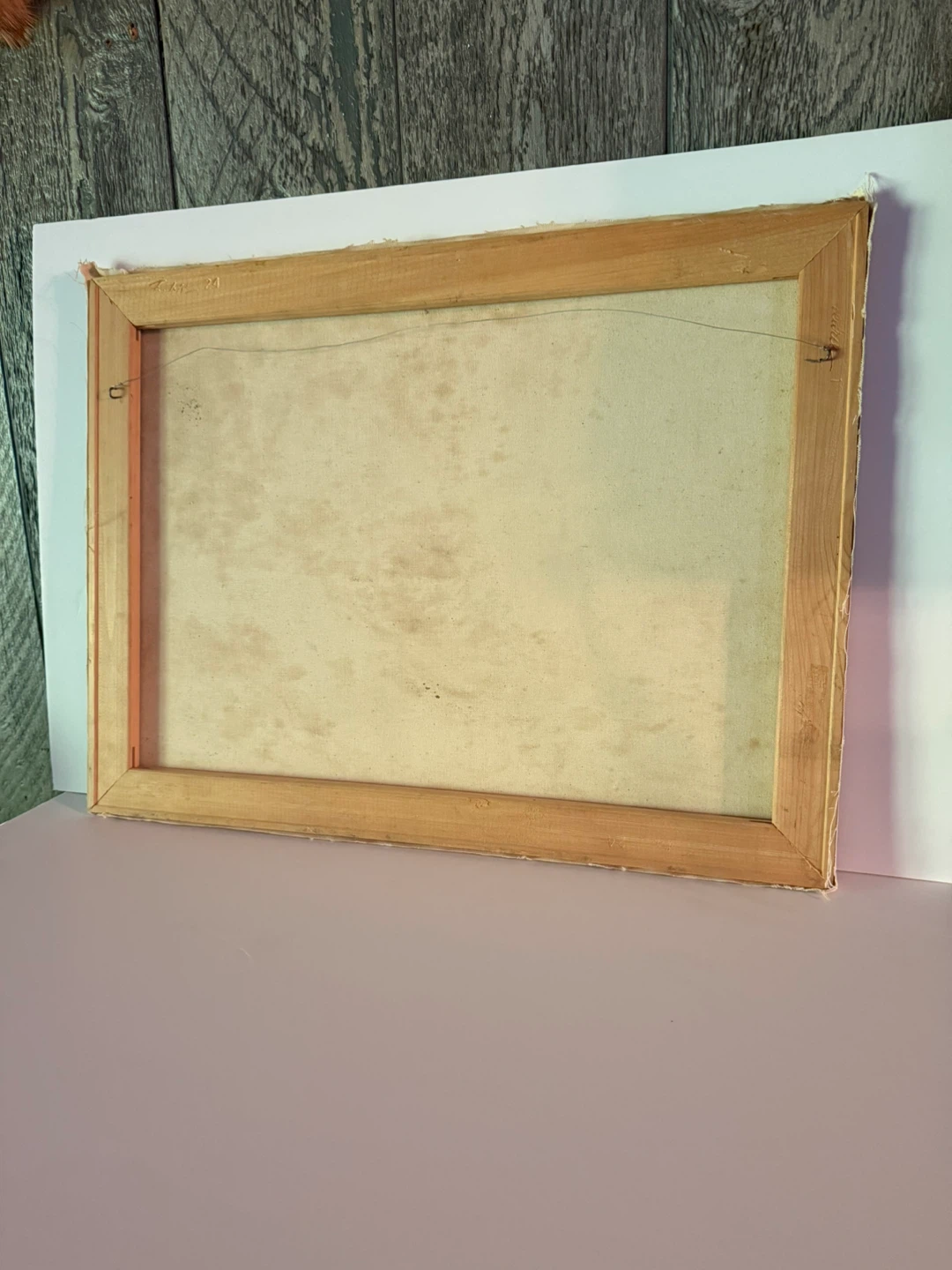 Painting on canvas signed - photo 3