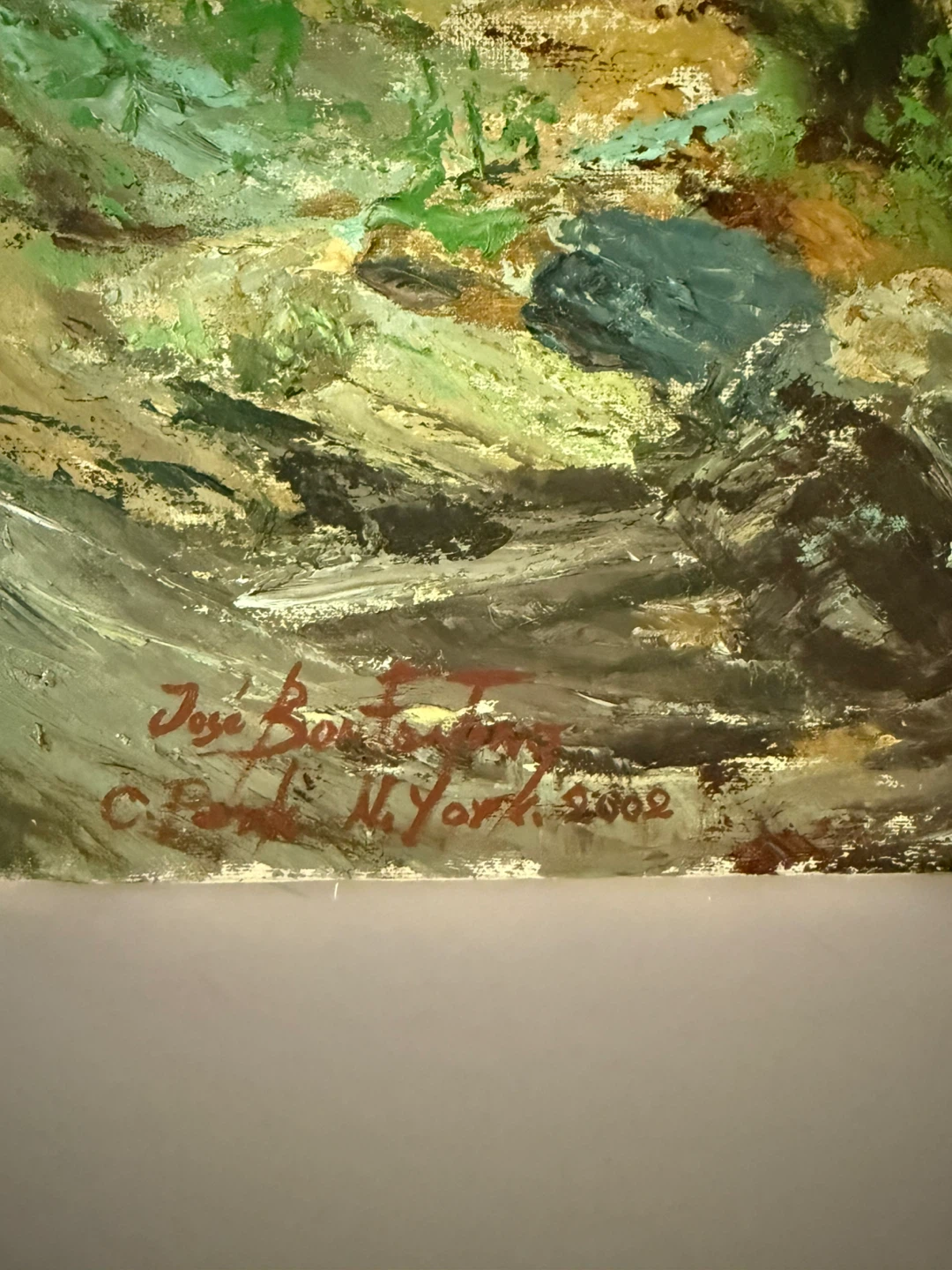 Painting on canvas signed - photo 2