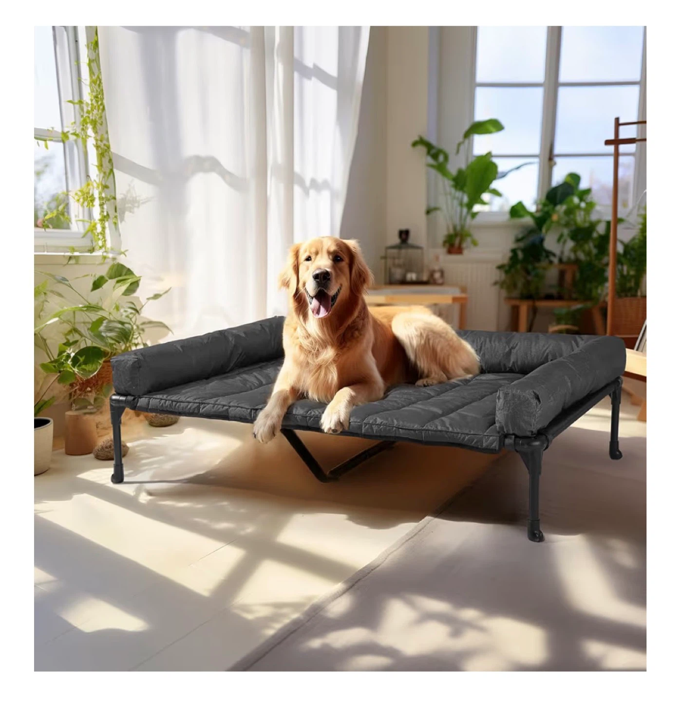 X-Large Ultimate Comfort Dog Bed - Waterproof & Raised