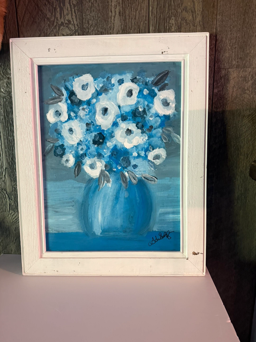 Original artwork floral painting