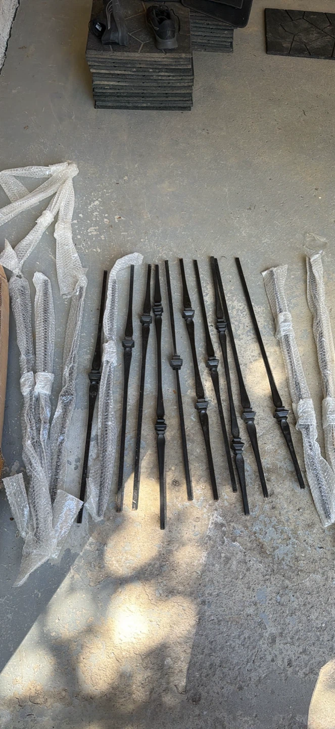 Black Metal Balusters for Stair Railing