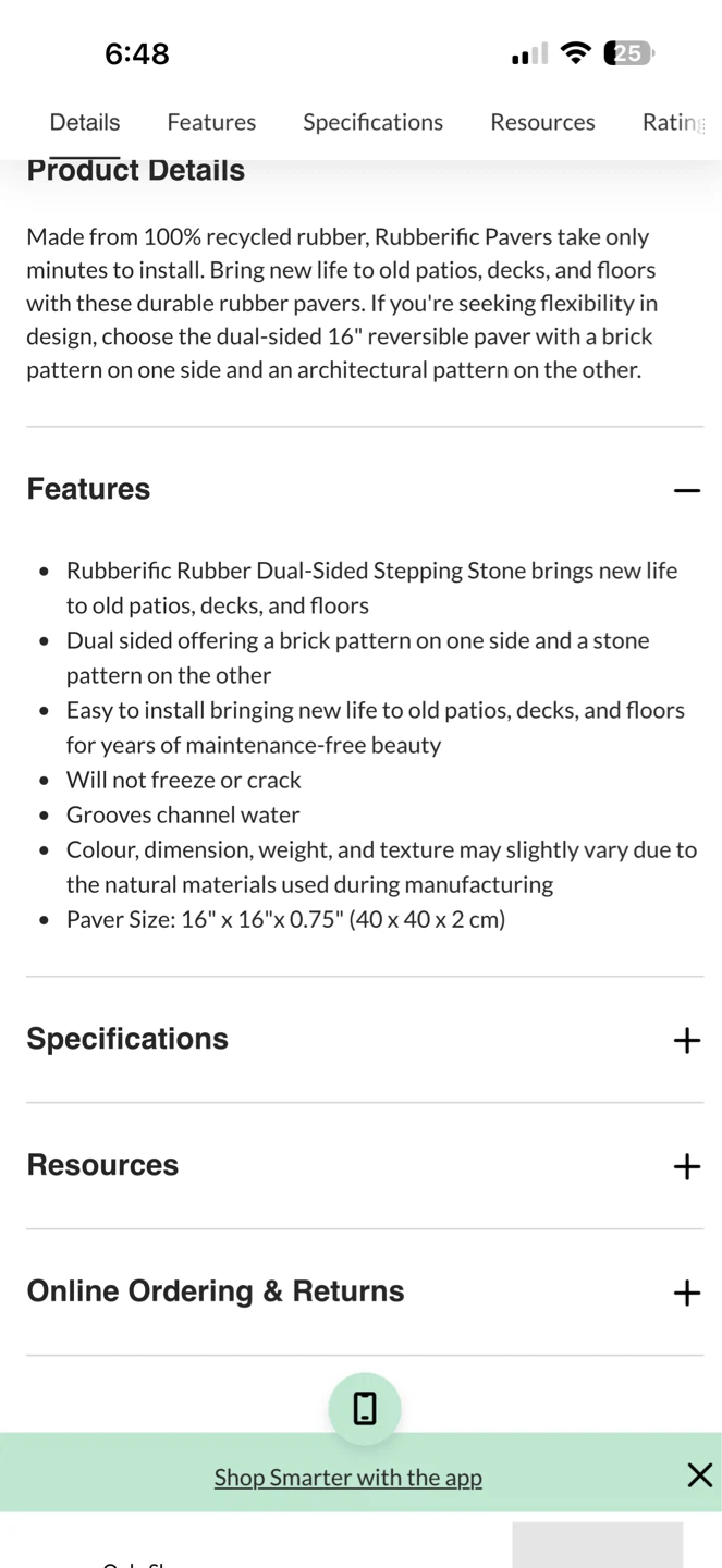 33 Rubberific Rubber Pavers Dual-Sided Grey Stepping Stone - photo 3