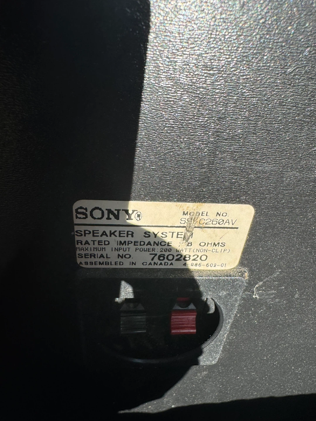 Sony Speaker System (Pair) just need to get wires - photo 3