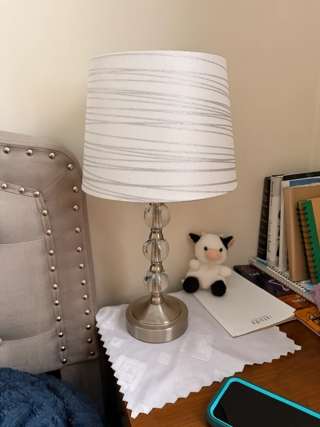 2 Table Lamp with Decorative Base