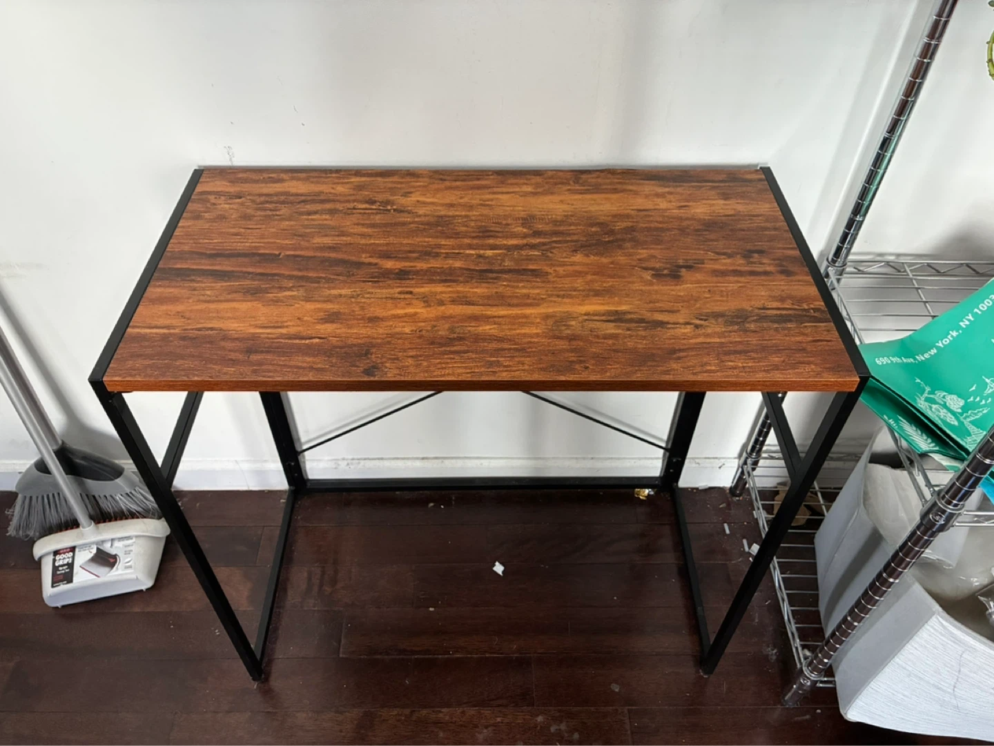 Rustic Wood and Metal Desk