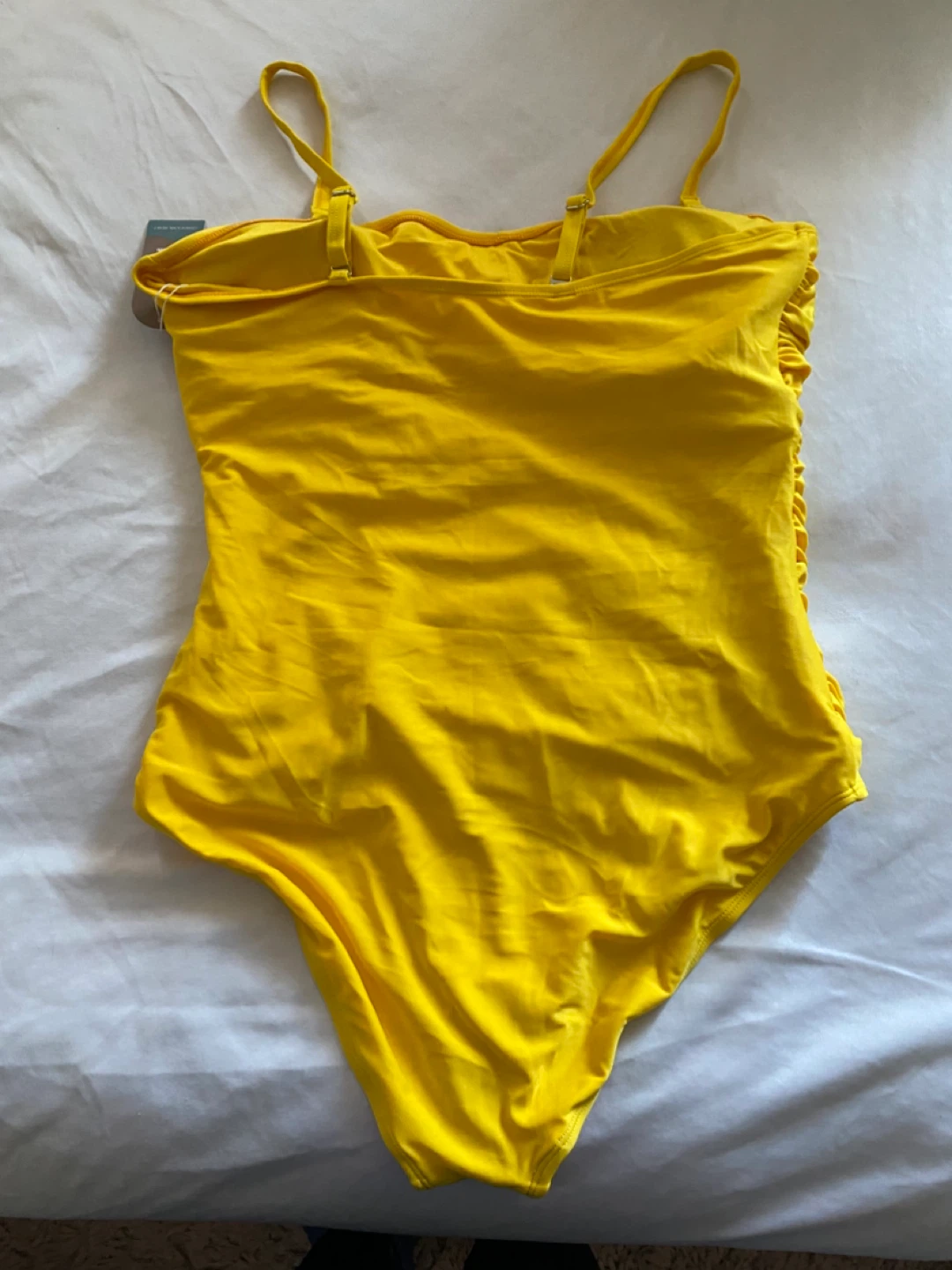 Smismivo Women's Yellow Ruched One-Piece Swimsuit XL - photo 2