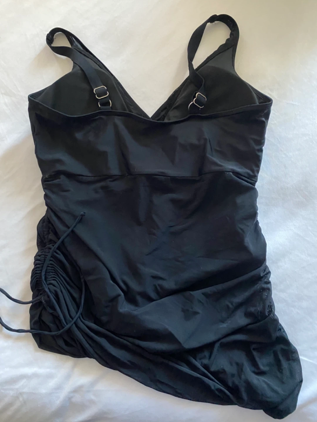 Black Ruched Swimsuit - photo 3