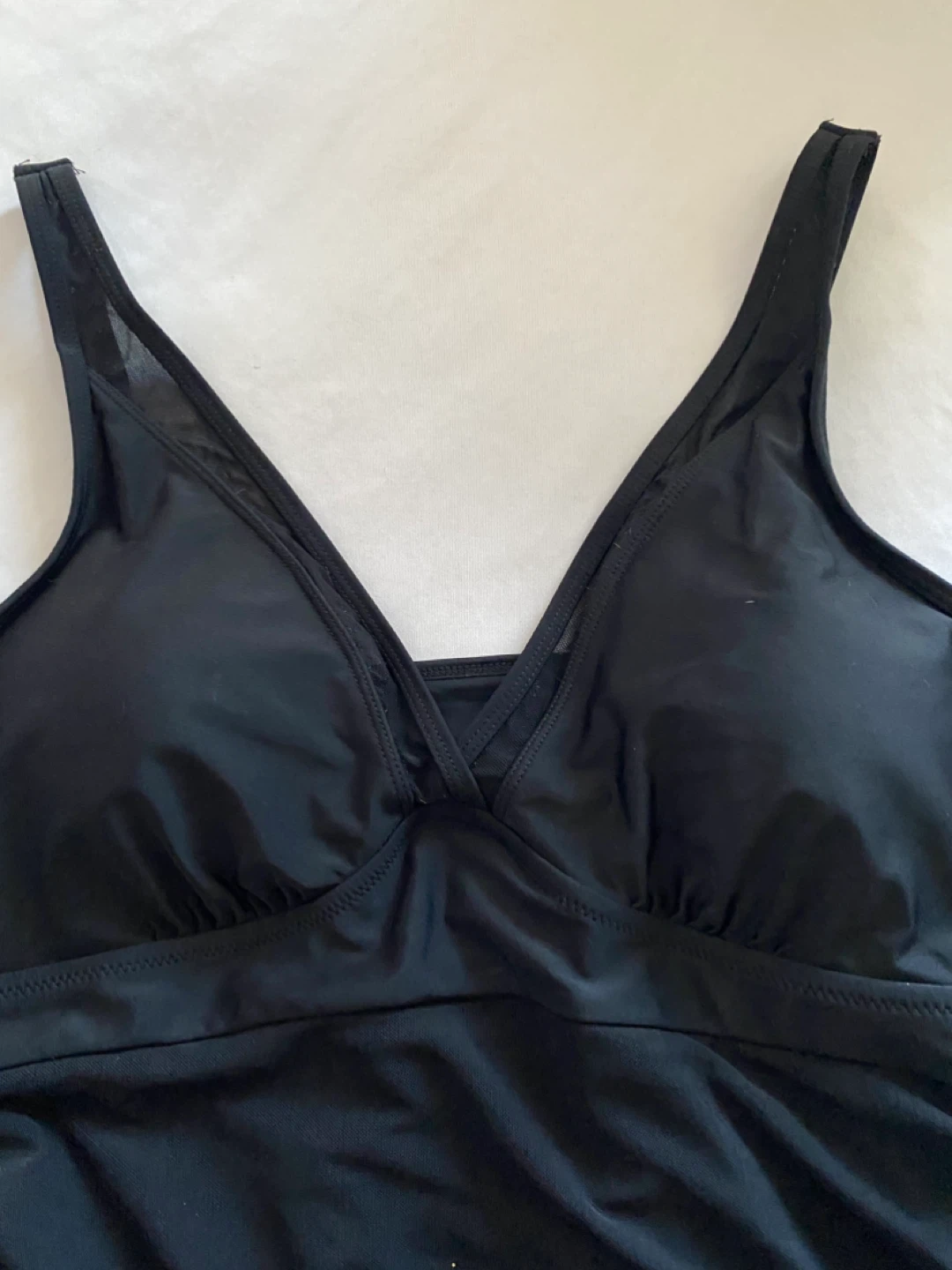 Black Ruched Swimsuit - photo 2