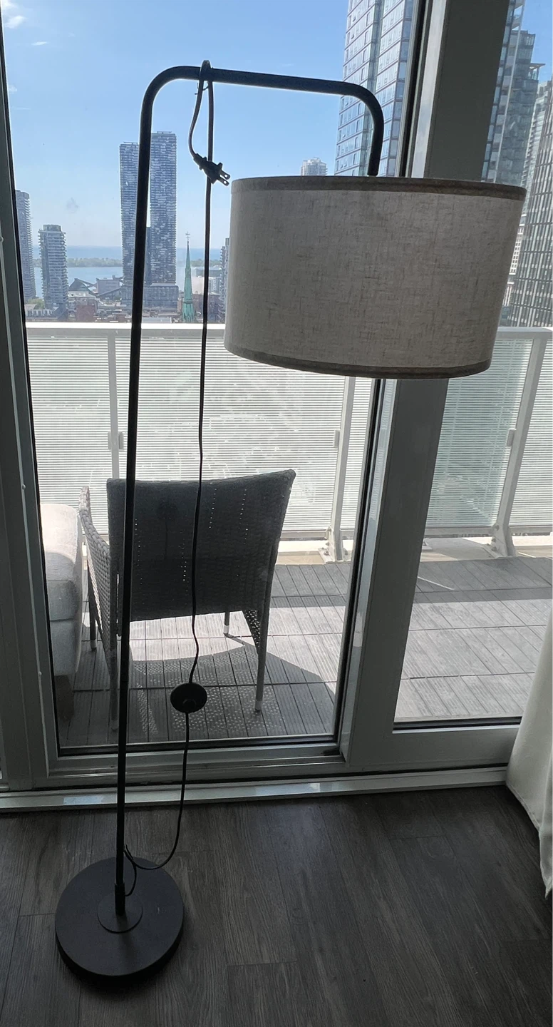 Floor Lamp with Fabric Shade