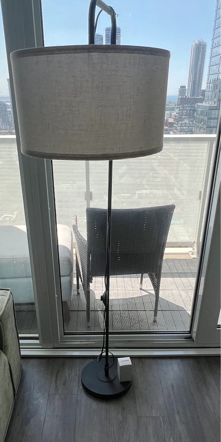 Floor Lamp with Fabric Shade - photo 2