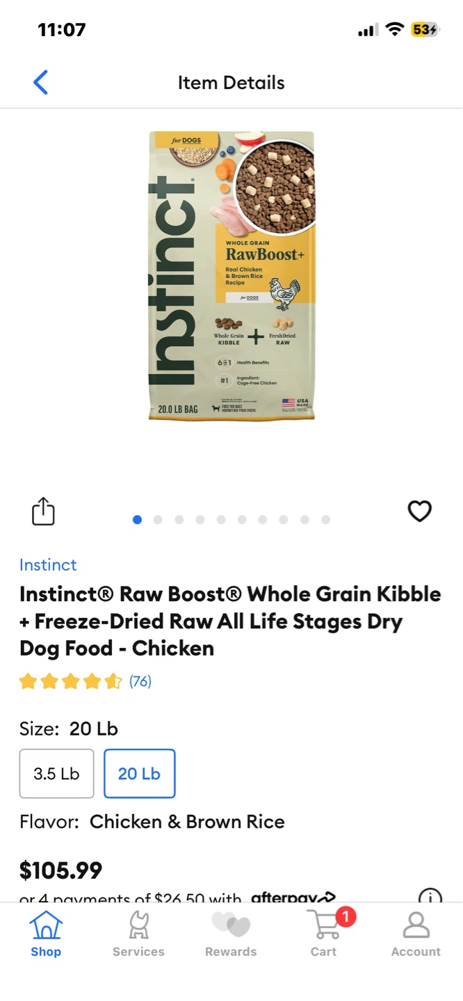 Brand New 20lbs Instinct Dog Food - photo 4