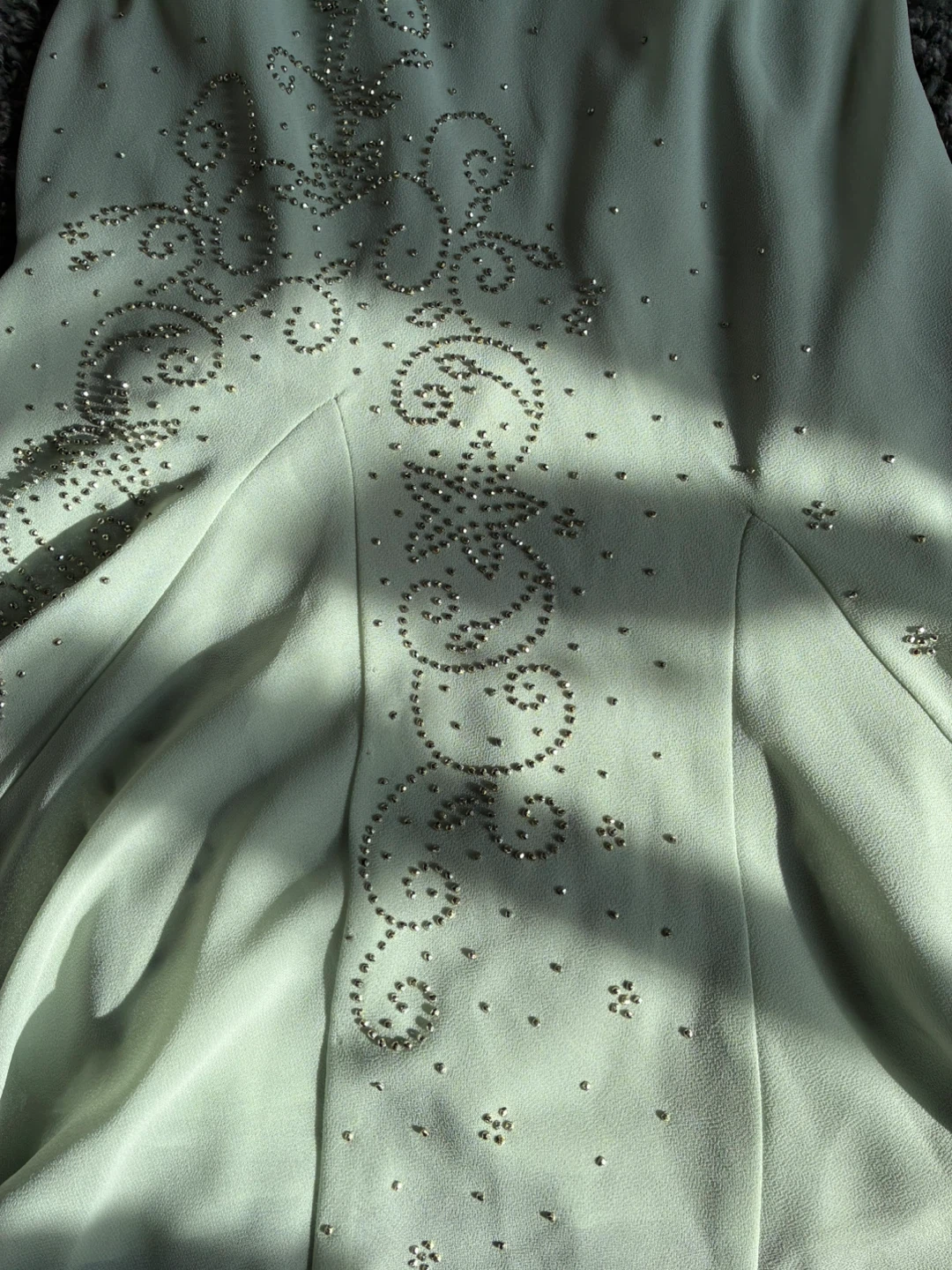 Light Green Beaded Dress with Matching Bolero - photo 2
