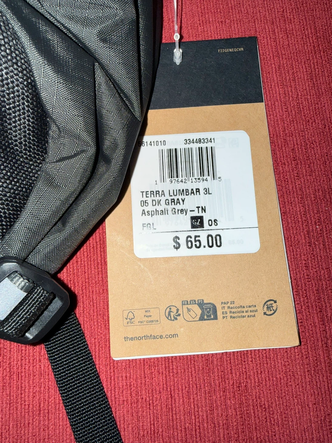 The North Face Terra Lumbar 3L Waist Bag - Black - photo 3