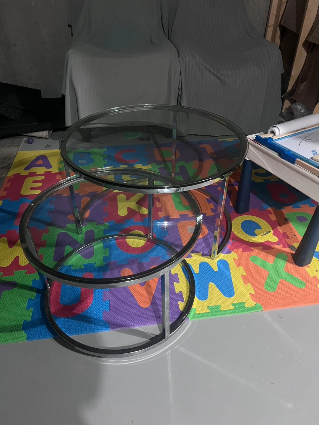 Glass Nesting Coffee Tables