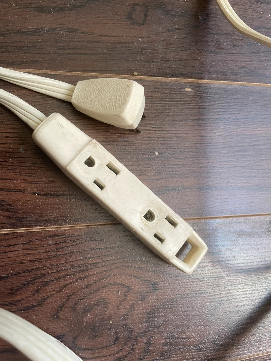 White Extension Cord with Multiple Outlets - photo 2