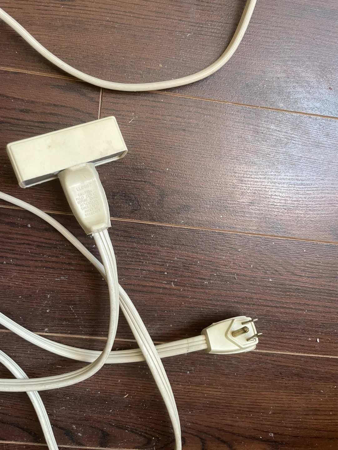 White Extension Cord with Multiple Outlets - photo 3