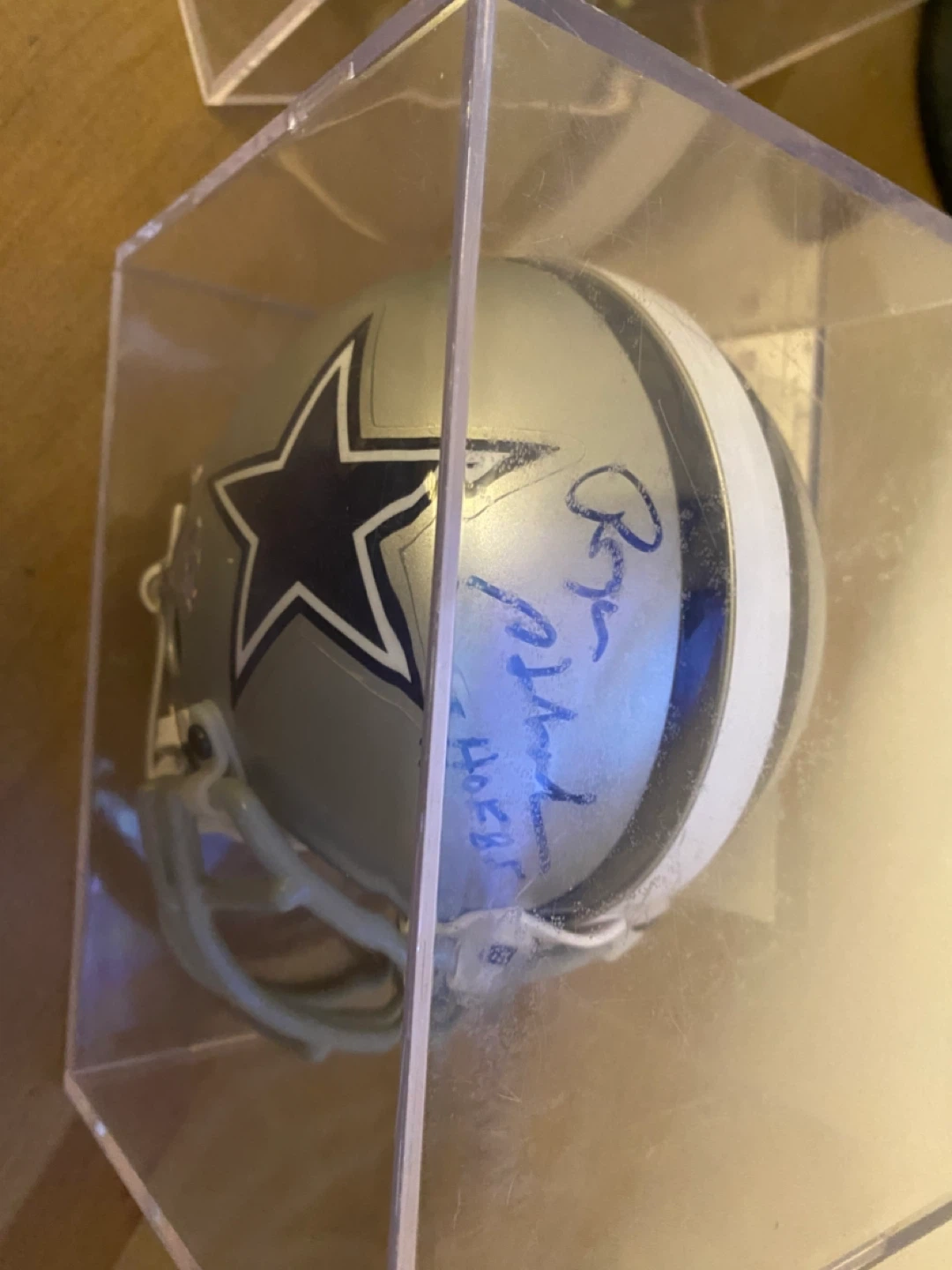 Riddell Dallas Cowboy Helmets Signed by Staubach & Tony Dorsett - photo 4
