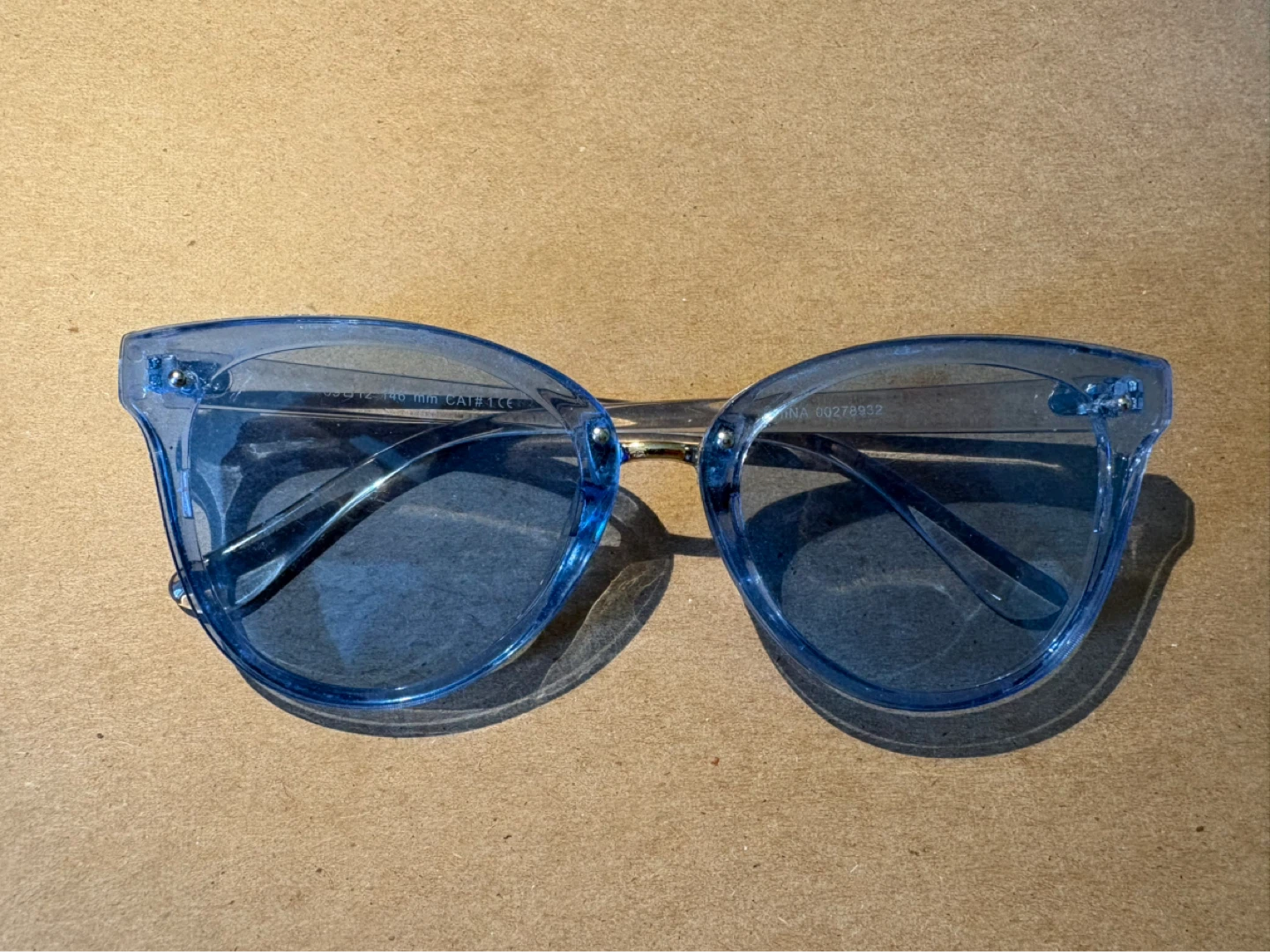 Blue Cat-Eye Sunglasses