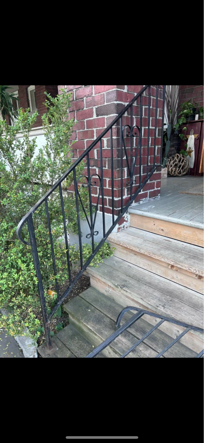 Black Metal Stair Railing with Heart Accent - photo 2