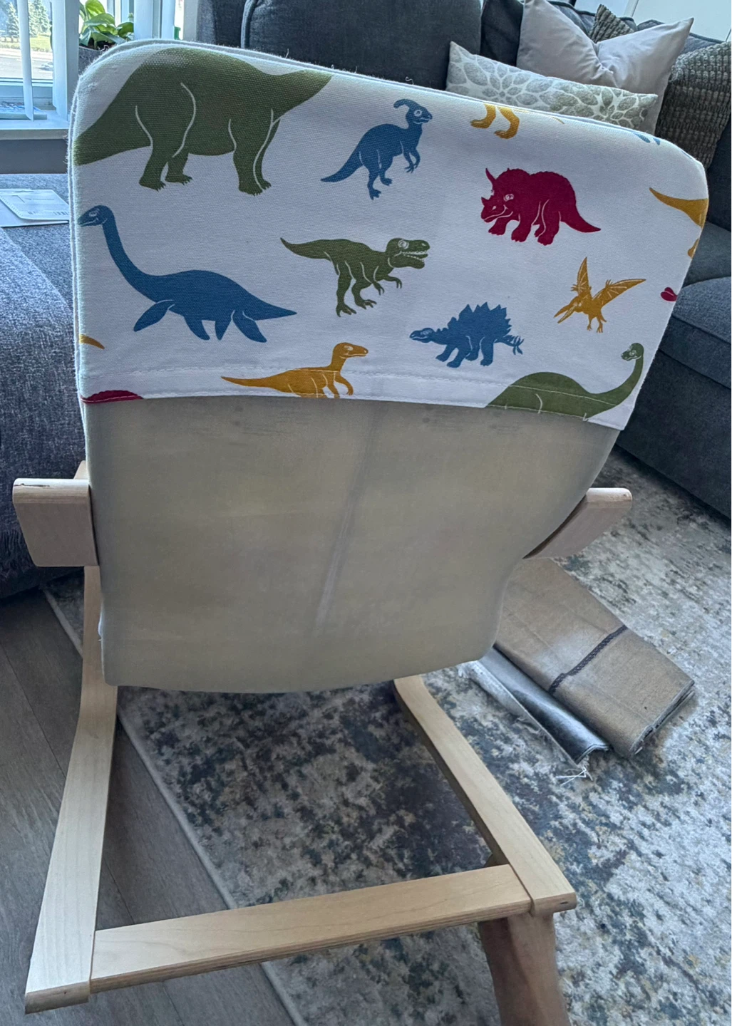 IKEA POÄNG Kids Chair Cover - Dinosaurs - photo 3