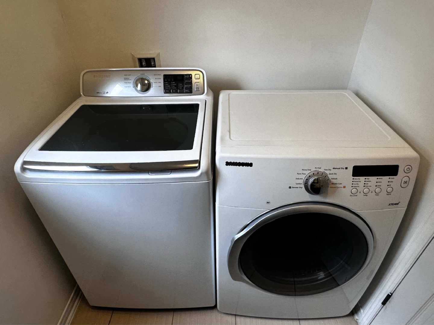 washer and dryer