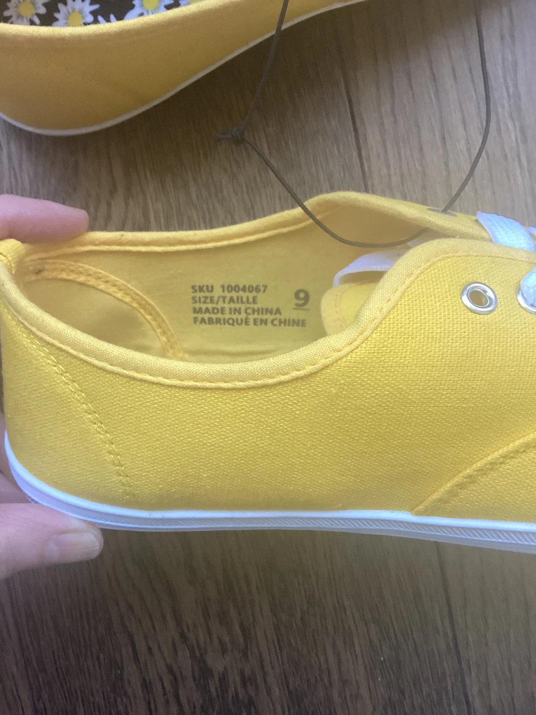 YELLOW CANVAS SNEAKERS - photo 2