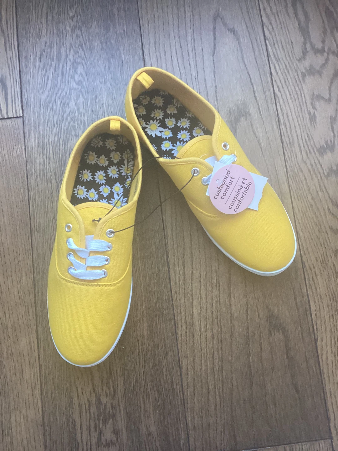 YELLOW CANVAS SNEAKERS