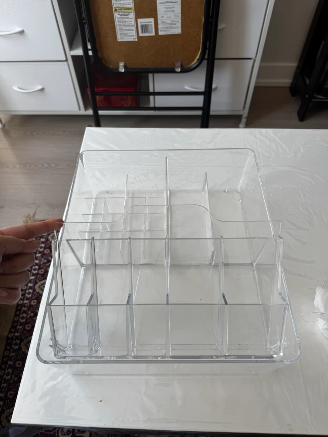 Clear Multi-Compartment Organizer