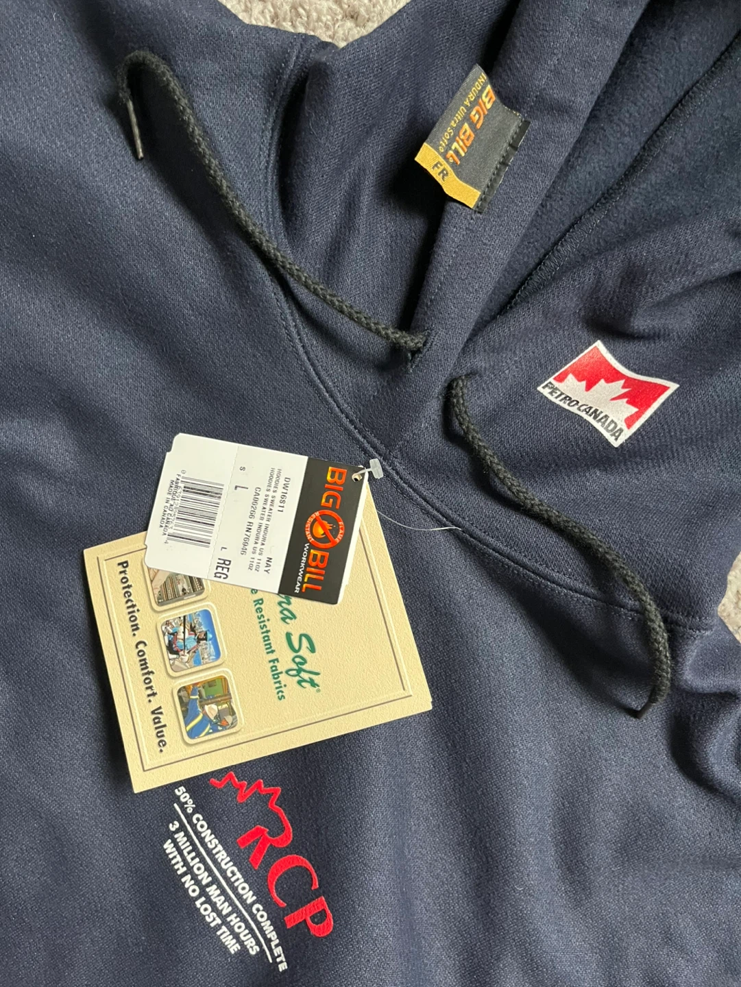 Brand New Big Bill Flame Resistant Large Hoodie - photo 3