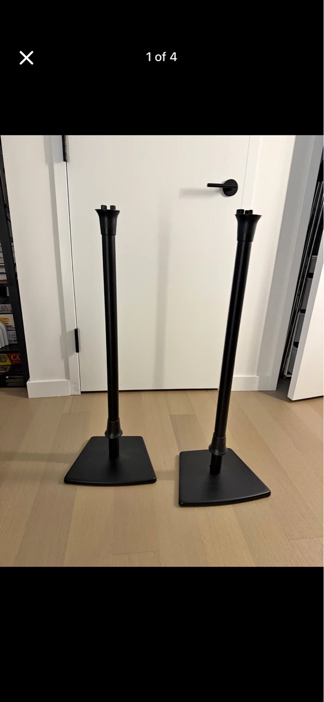 Sonos Speaker Stands by Sanus in Black