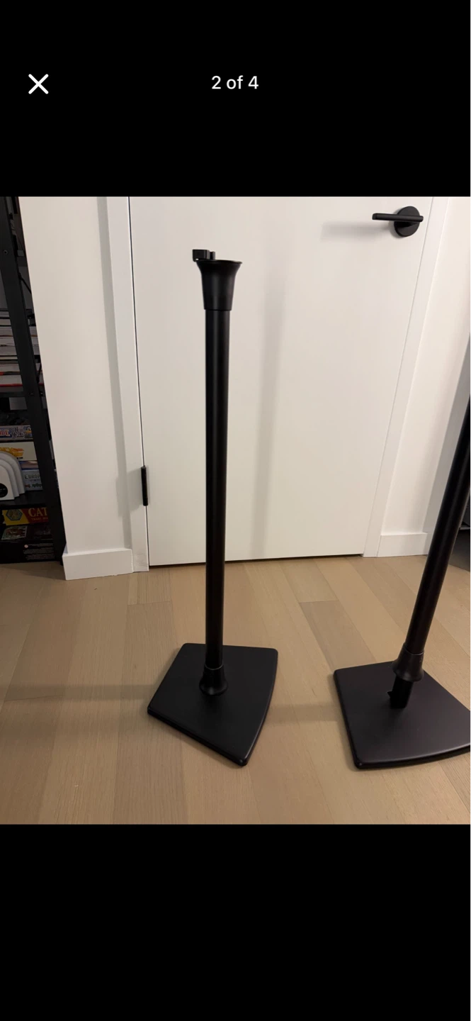 Sonos Speaker Stands by Sanus in Black - photo 4