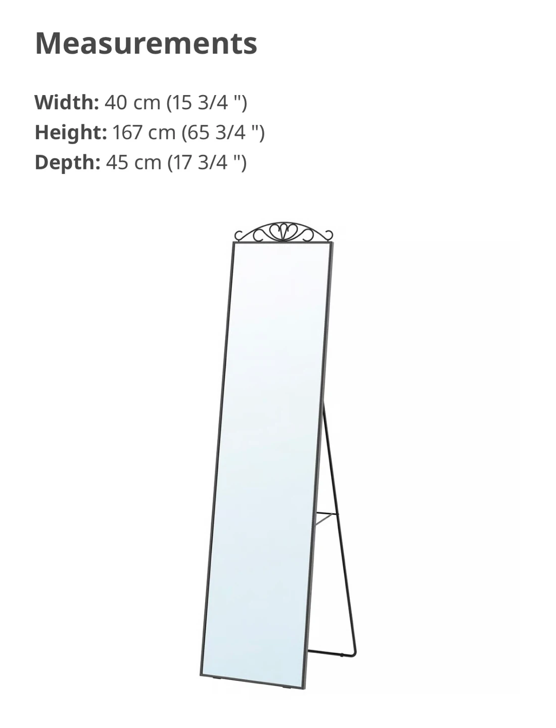 Full Length Standing Mirror - photo 2