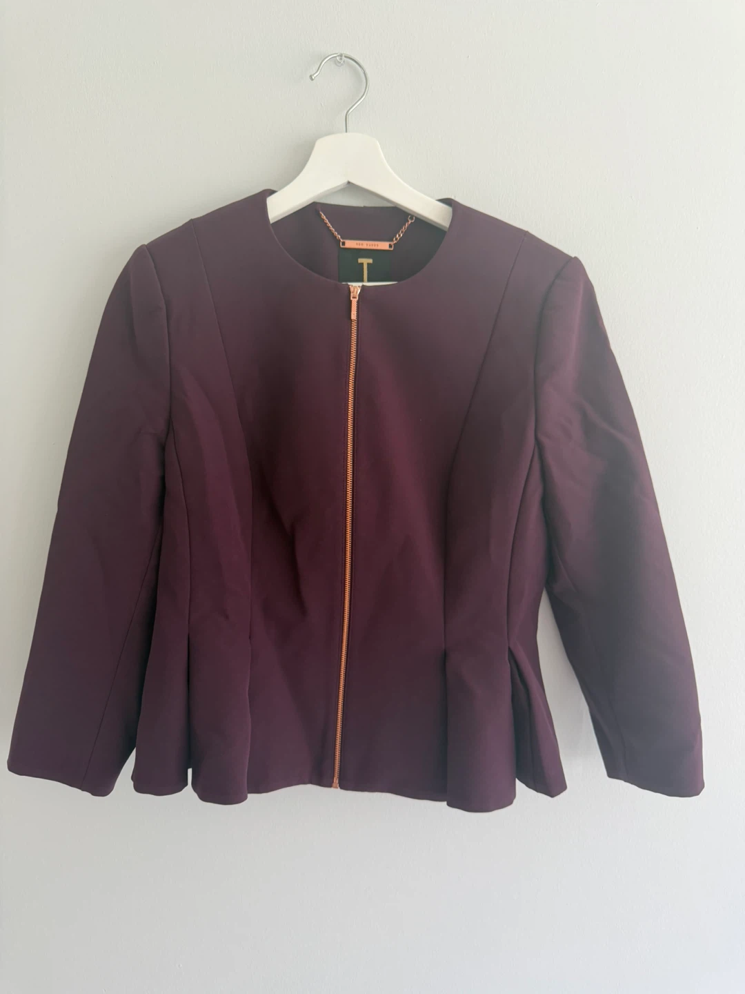 Ted Baker Peplum Jacket size 3 (M-L)