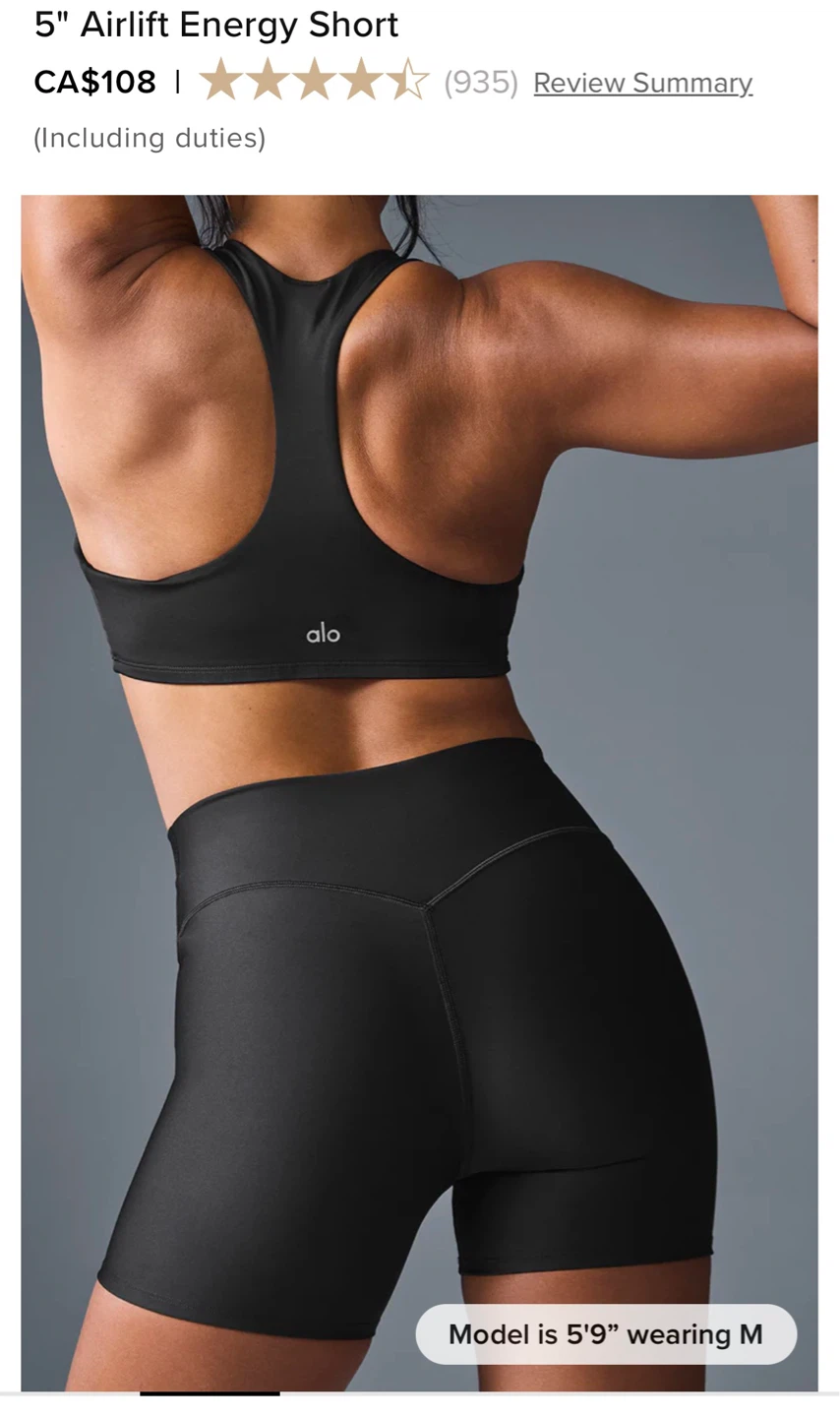 Alo Yoga 5" Airlift Energy Short - Black, Navy, Espresso - photo 4