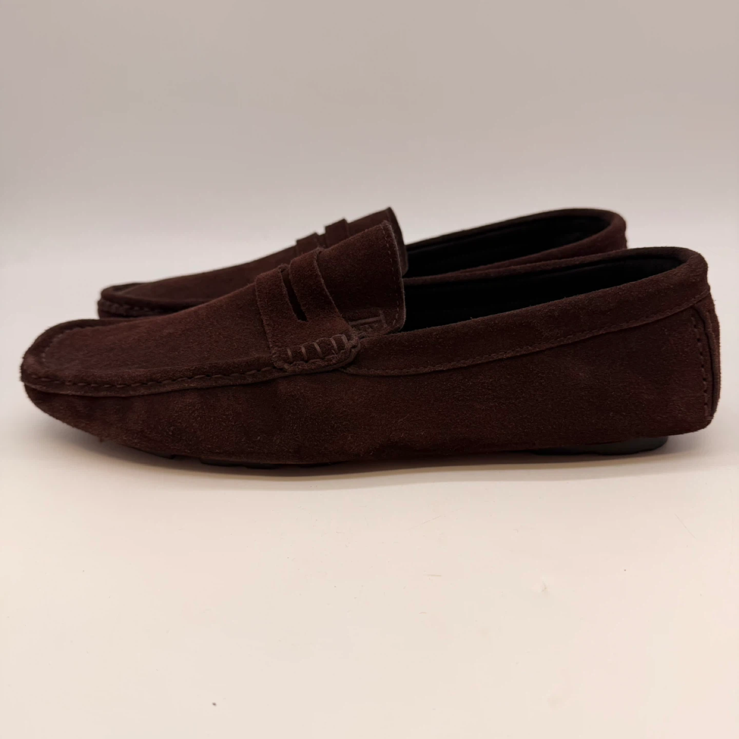 TOD’S Brown Suede Driving Loafers Men’s EU 43 US 10 - photo 2
