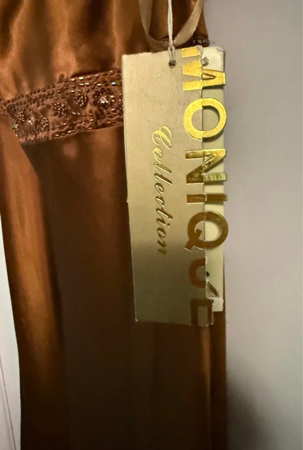 Elegant Long Brown Dress size 10 (New with Tag) - photo 3