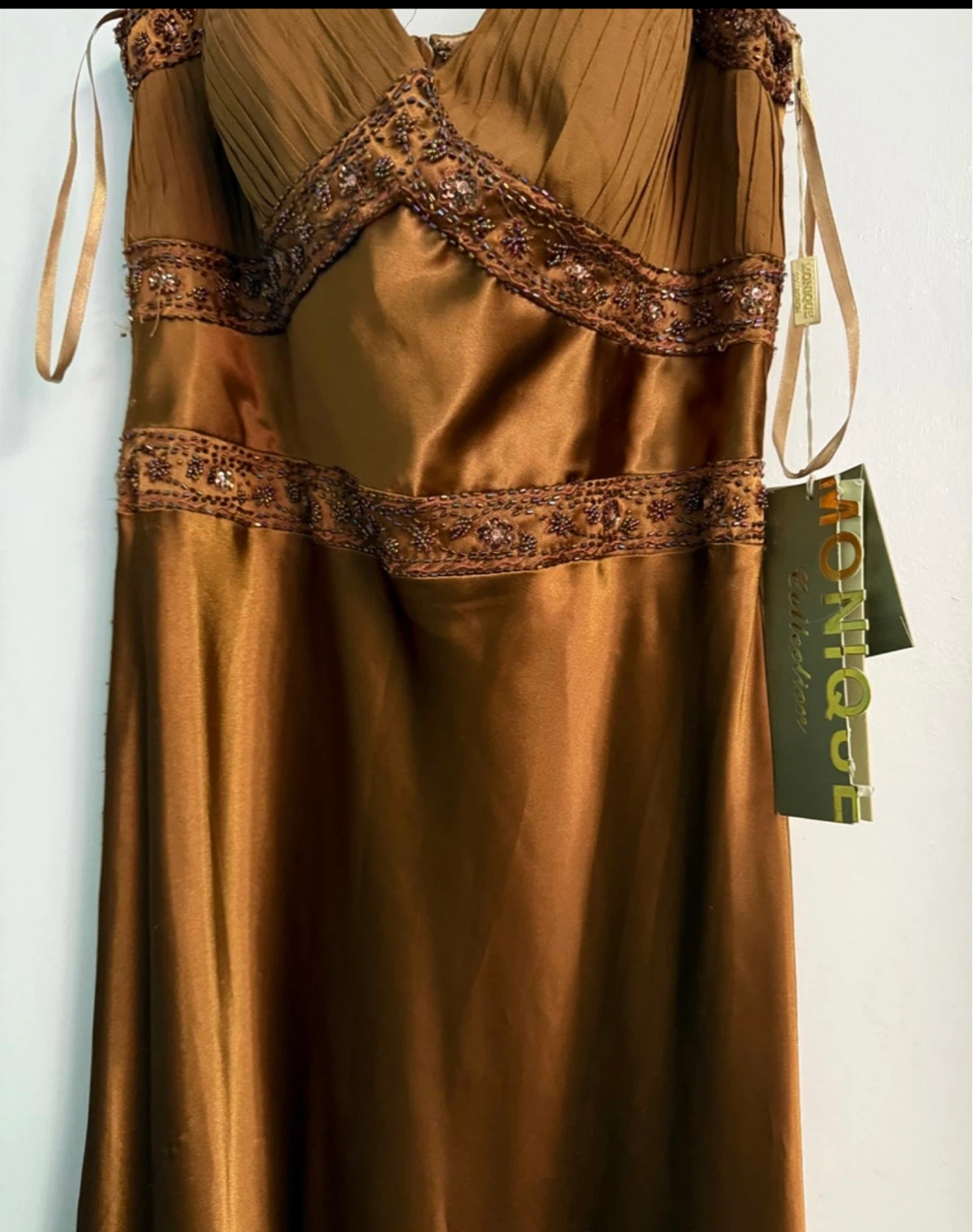 Elegant Long Brown Dress size 10 (New with Tag) - photo 2