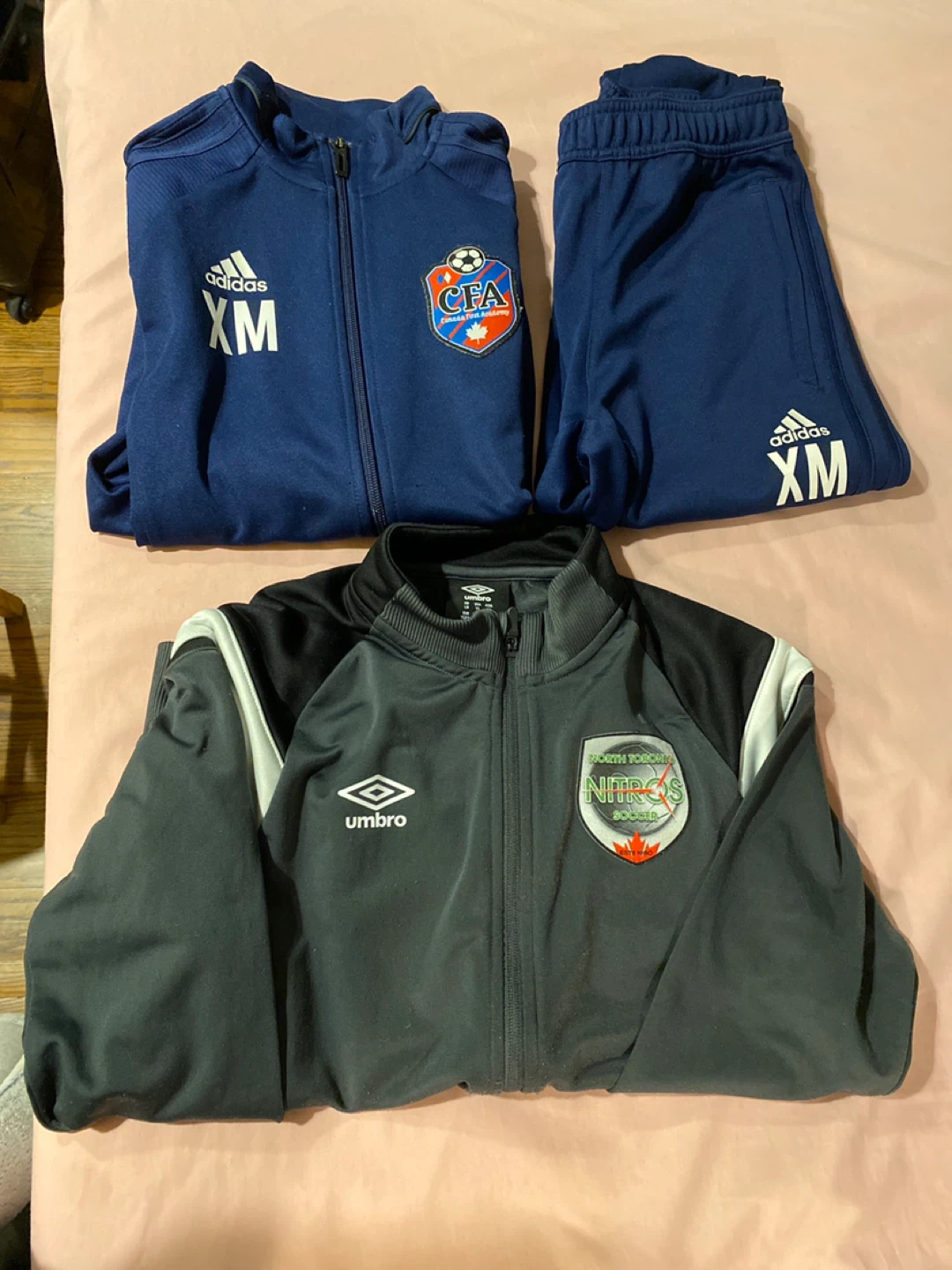 Adidas and Umbro Soccer Wear
