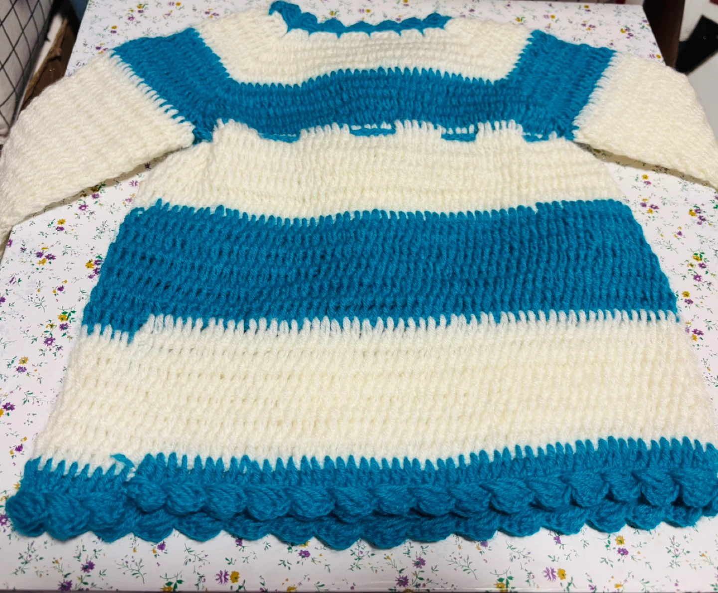 Handmade toddler girl Sweater dress - photo 5