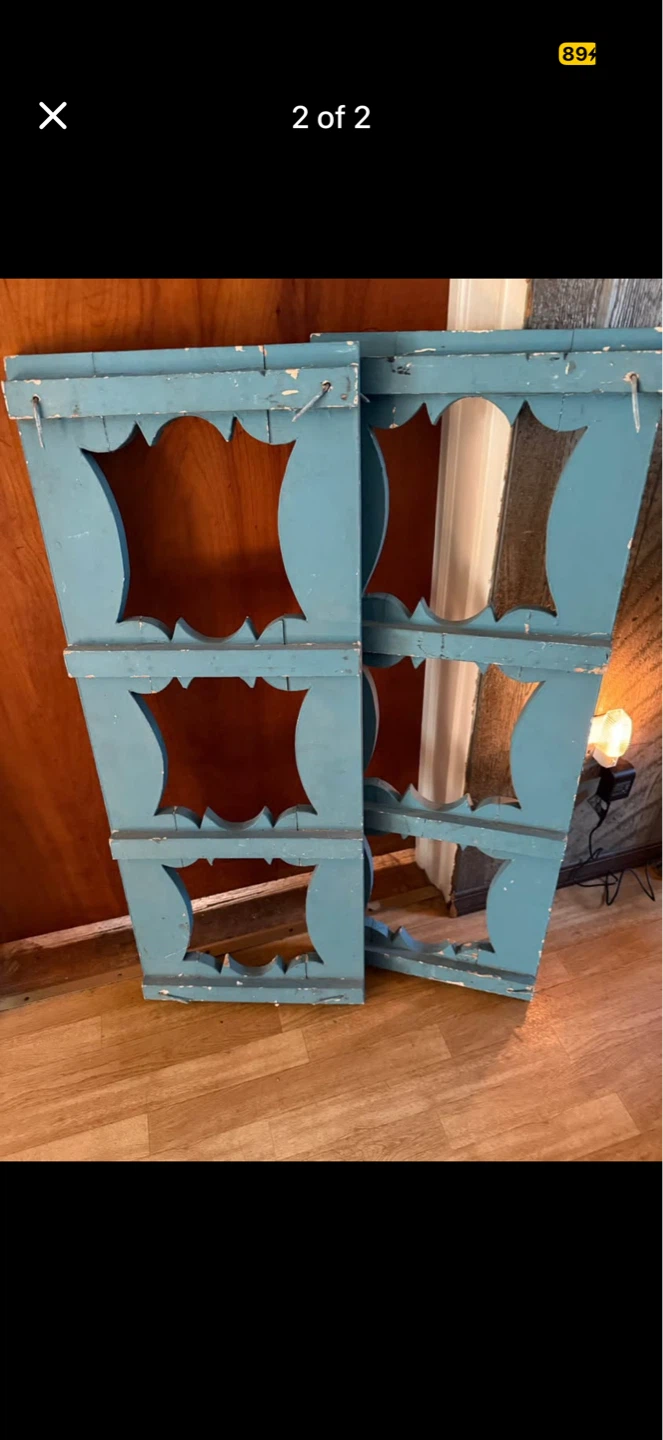 One set of vintage shutters 14 x 37 - photo 2