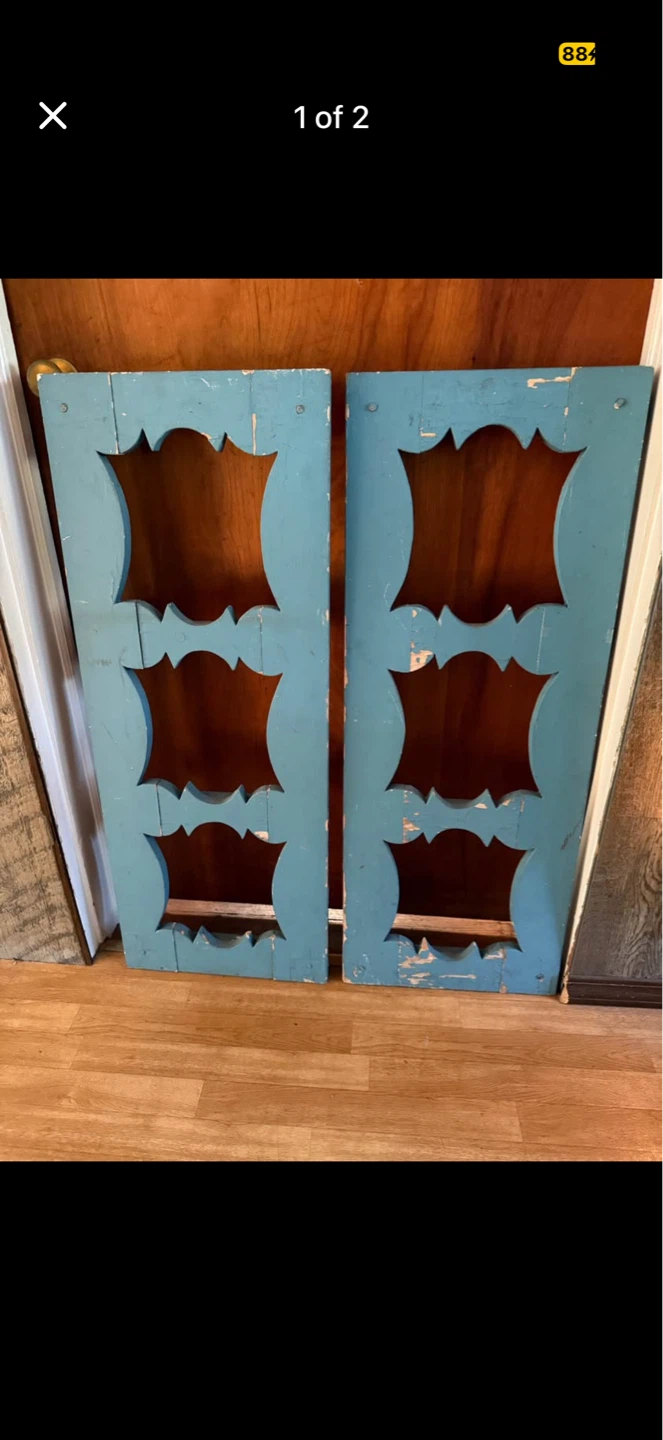 One set of vintage shutters 14 x 37